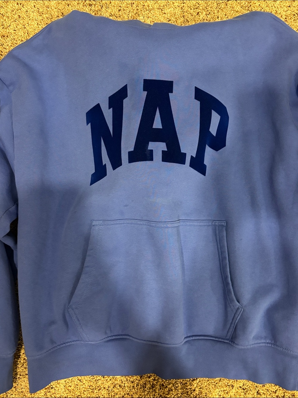 GAP Light Blue Crewneck Sweatshirt with Navy Logo